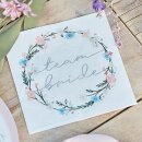 JGA Servietten Team Bride Boho Flower