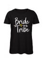 JGA T-Shirt BRIDE TRIBE wei&szlig;-gold
