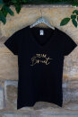 JGA T-Shirt TEAM BRAUT gold  Schwarz XL (X-Large)