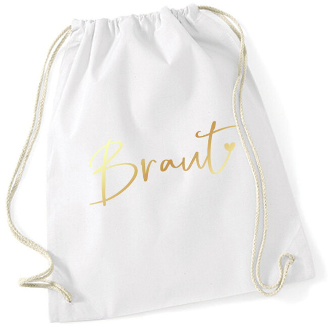 JGA Turnbeutel Set Braut gold 7tlg.