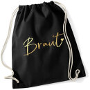 JGA Turnbeutel TEAM BRAUT + BRAUT gold