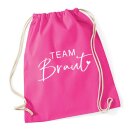 JGA Turnbeutel TEAM BRAUT pink