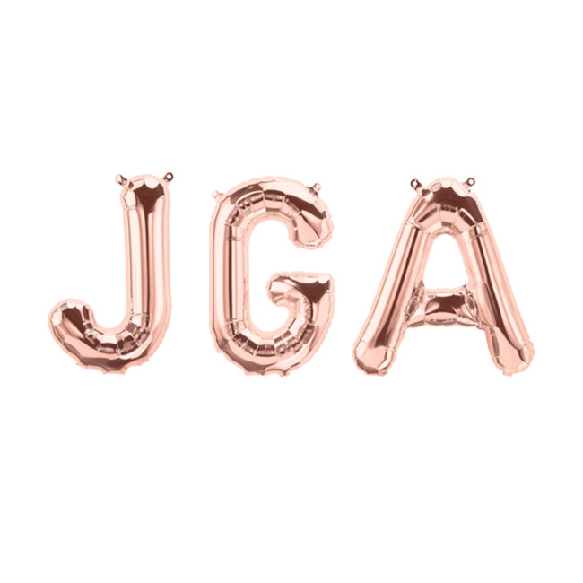 Junggesellinnenabschied Folienballon JGA ros&eacute;gold