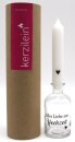 Kerze mit Glas Alles Liebe zur Hochzeit