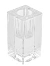 Kerzenhalter ECKIG aus Glas H 8cm