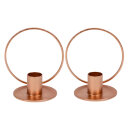 Kerzenst&auml;nder Hoop ros&eacute;gold 2 Stk.