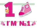 Kindergeburtstag Girlande IM No. 1 pink