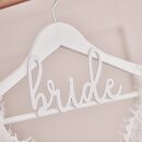Kleiderb&uuml;gel bride Holz wei&szlig;