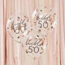 Konfetti Balllons Geburtstag hello 50