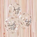 Konfetti Ballons Geburtstag hello 18