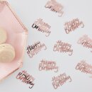 Konfetti Happy Birthday ros&eacute;gold