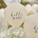Konfetti Luftballons Hello Baby 5 Stk.