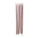 Kuchenkerzen extra Slim ros&eacute;gold 12 Stk.