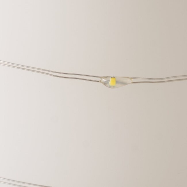 LED-Stumpenkerzen 3er-Set mit Lichterkette