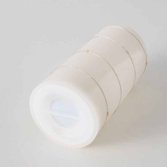 LED-Stumpenkerzen 3er-Set mit Lichterkette