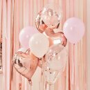 Luftballon Set blush rosegold