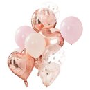 Luftballon Set blush rosegold