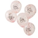Luftballons Team Bride ros&eacute;gold 5 Stk.