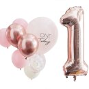 Luftballonset 1. Geburtstag M&auml;dchen10 tlg.