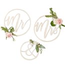 MR &amp; MRS Hochzeitsdeko aus Holz