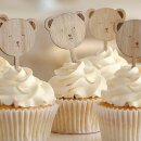 Muffin Picker Teddyb&auml;r Holz 6 Stk.
