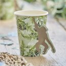 Partybecher Affe 8 Stk.