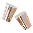 Partybecher ROSEGOLD 8 Stk.