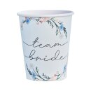 Partybecher Team Bride Boho Flower