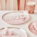Partyteller Happy Birthday rosegold