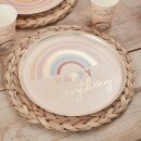 Partyteller Regenbogen pastell 8 Stk.