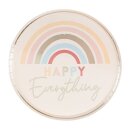 Partyteller Regenbogen pastell 8 Stk.
