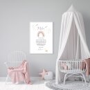 Patenbrief Regenbogen rosa