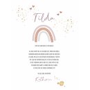Patenbrief Regenbogen rosa