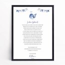 Patenbrief Wal blau