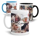 Personalisierte Fototasse - LOVE - mit 8 eigenen Fotos...