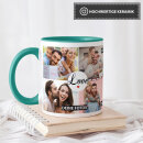 Personalisierte Fototasse - LOVE - mit 8 eigenen Fotos...
