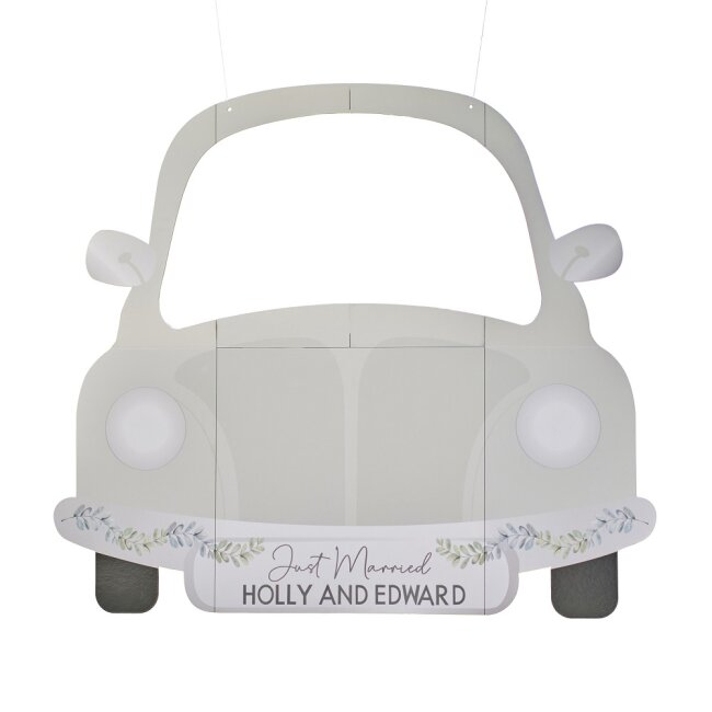 Photo Booth Rahmen Hochzeitsauto personalisierbar