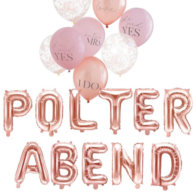 Polterabend Deko-Set Luftballon