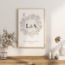 Poster Hochzeit personalisiert Hand in Hand