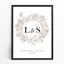 Poster Hochzeit personalisiert Hand in Hand