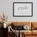 Poster personalisiert &quot;familie&quot;