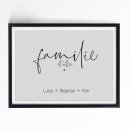 Poster personalisiert &quot;familie&quot;