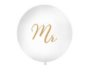 Riesenluftballons MR &amp; MRS gold