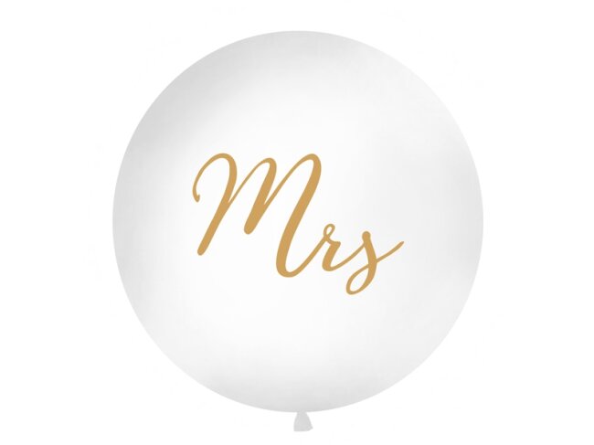 Riesenluftballons MR &amp; MRS gold