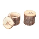 Ringboxen &quot;MR &amp; MRS&quot; aus Holz, H 5,5...