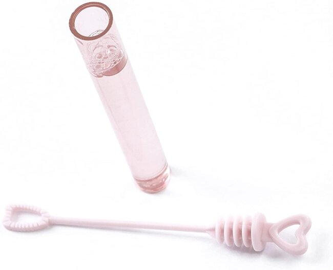 Seifenblasen Herz rosa 48 Stk