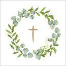 Servietten Eukalyptus Kreuz 20 Stk.
