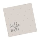Servietten Hello Baby taupe ECO Line