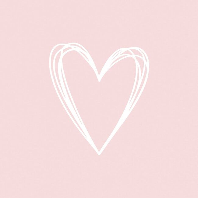 Servietten Herz rosa 20 Stk.