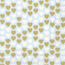 Servietten Herzen blau, gold, weiss 20 Stk.
